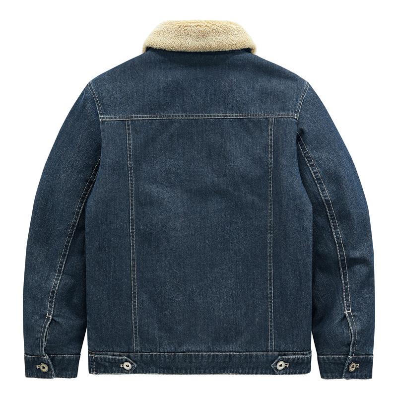 Giacca da uomo in denim imbottita in cotone Giacca da uomo invernale nuova Ins trendy tooling top casual abbigliamento da uomo