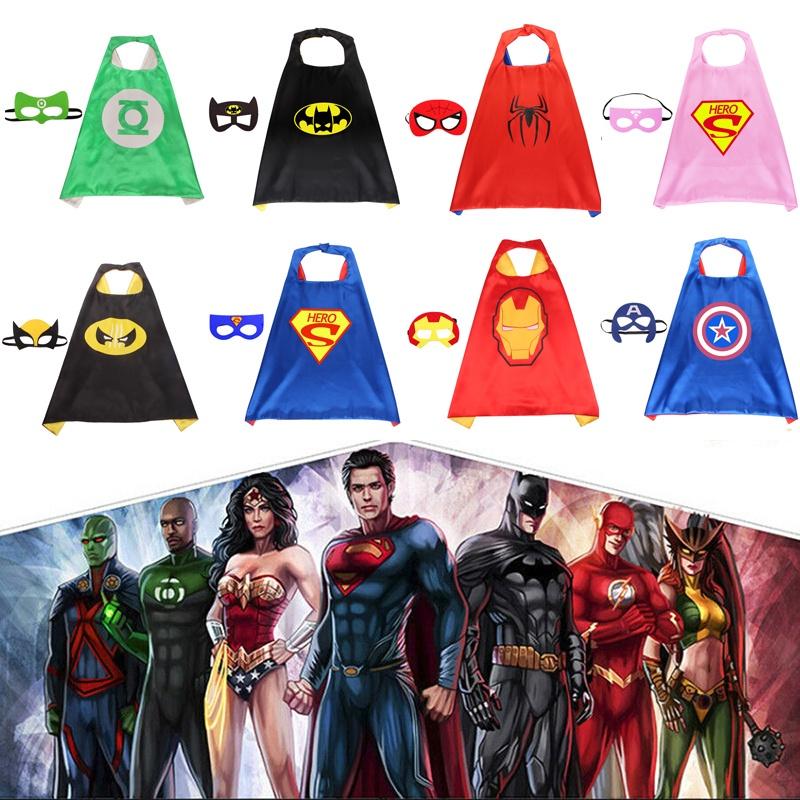 Superhero Cloak Adult Children Cape With Mask For Ultimate Halloween Costume Experience