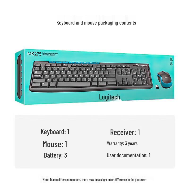 Logitech MK275 Kabellose Tastatur- und Maus-Kombination