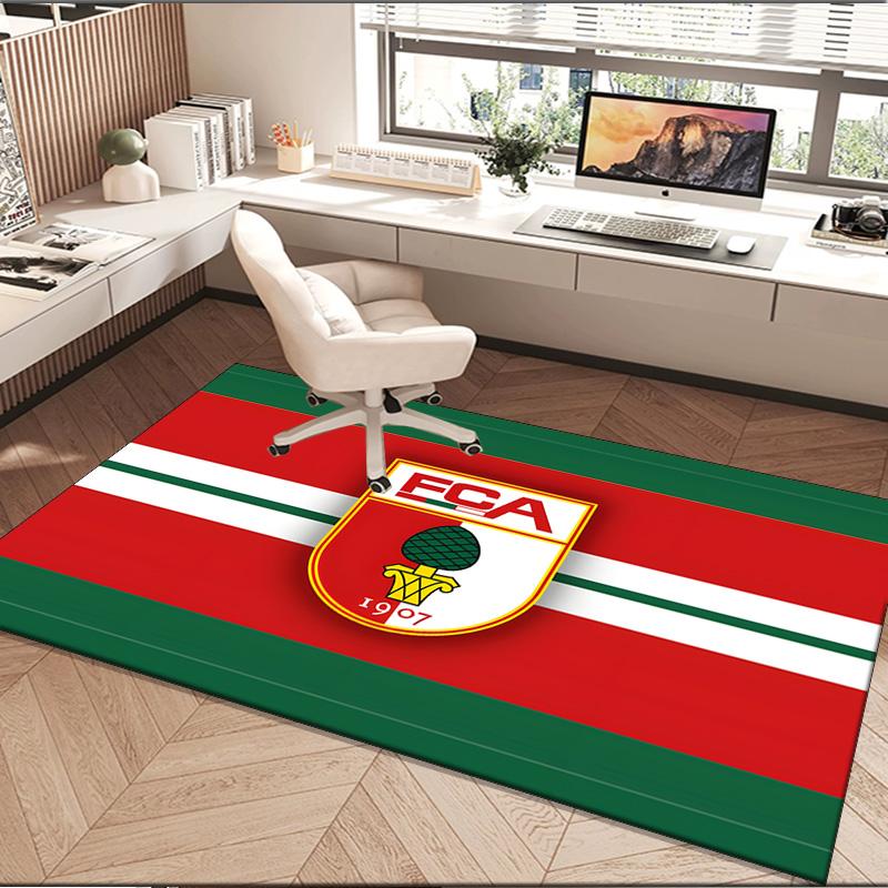 1PC rug Augs-burg Football Crest Carpet, Chair Rug,Area Rug for Office Bedroom living rooms bedroom, Doormat decor Christmas fan gifts