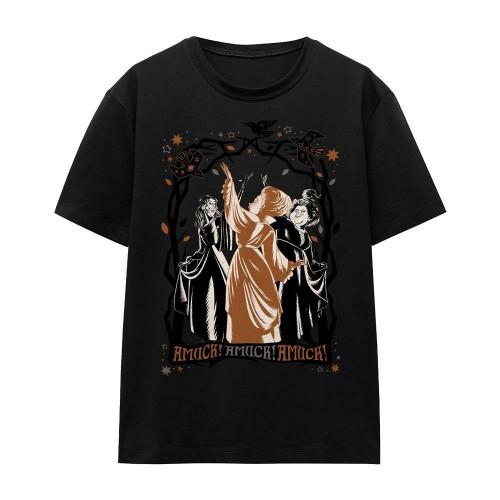 Hocus Pocus 2 Unisex Adult Amuck, Amuck, Amuck! Sanderson Sisters Scene T-Shirt