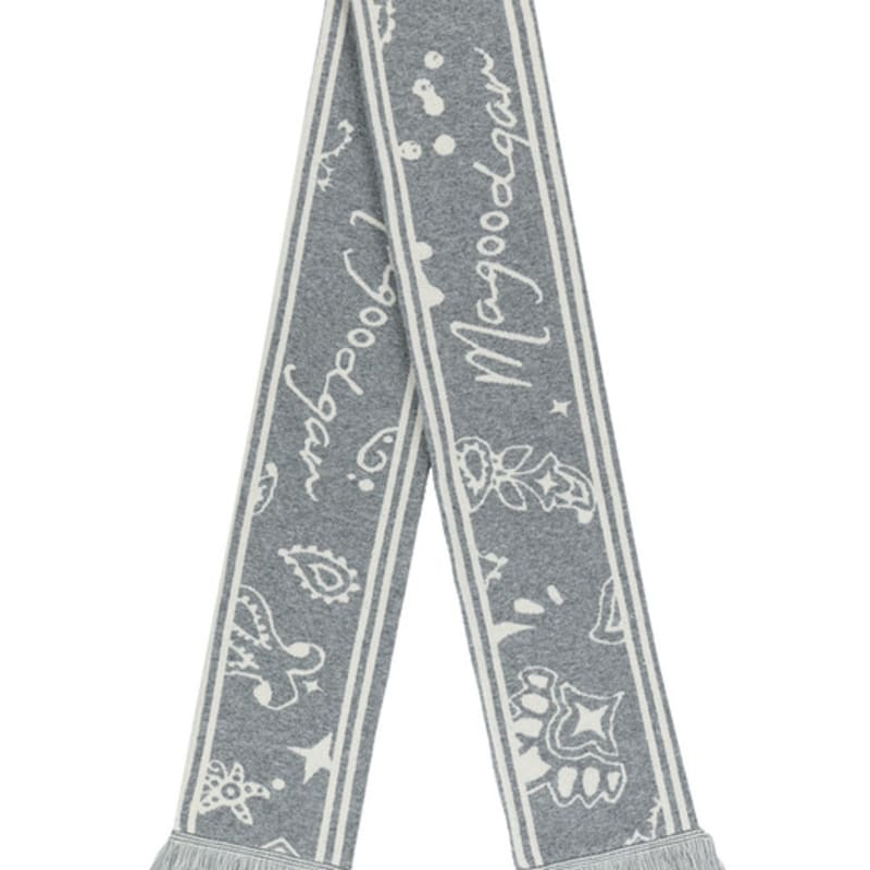 

MAGOODGAN 9206 Jacquard Gray Muffler ONE