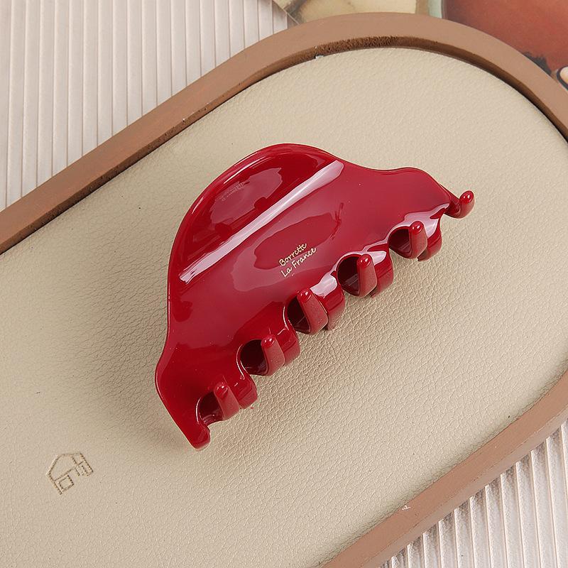 

1 шт. Ацетатный средний зажим для волос в французском стиле, высококачественный, женский, для затылка, зажим-акула для волос, подходит для тонких и густых волос