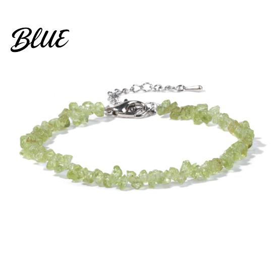 Durable Bracelet Women Irregular Beads Decor Adjustable Length Non-fading Wrist