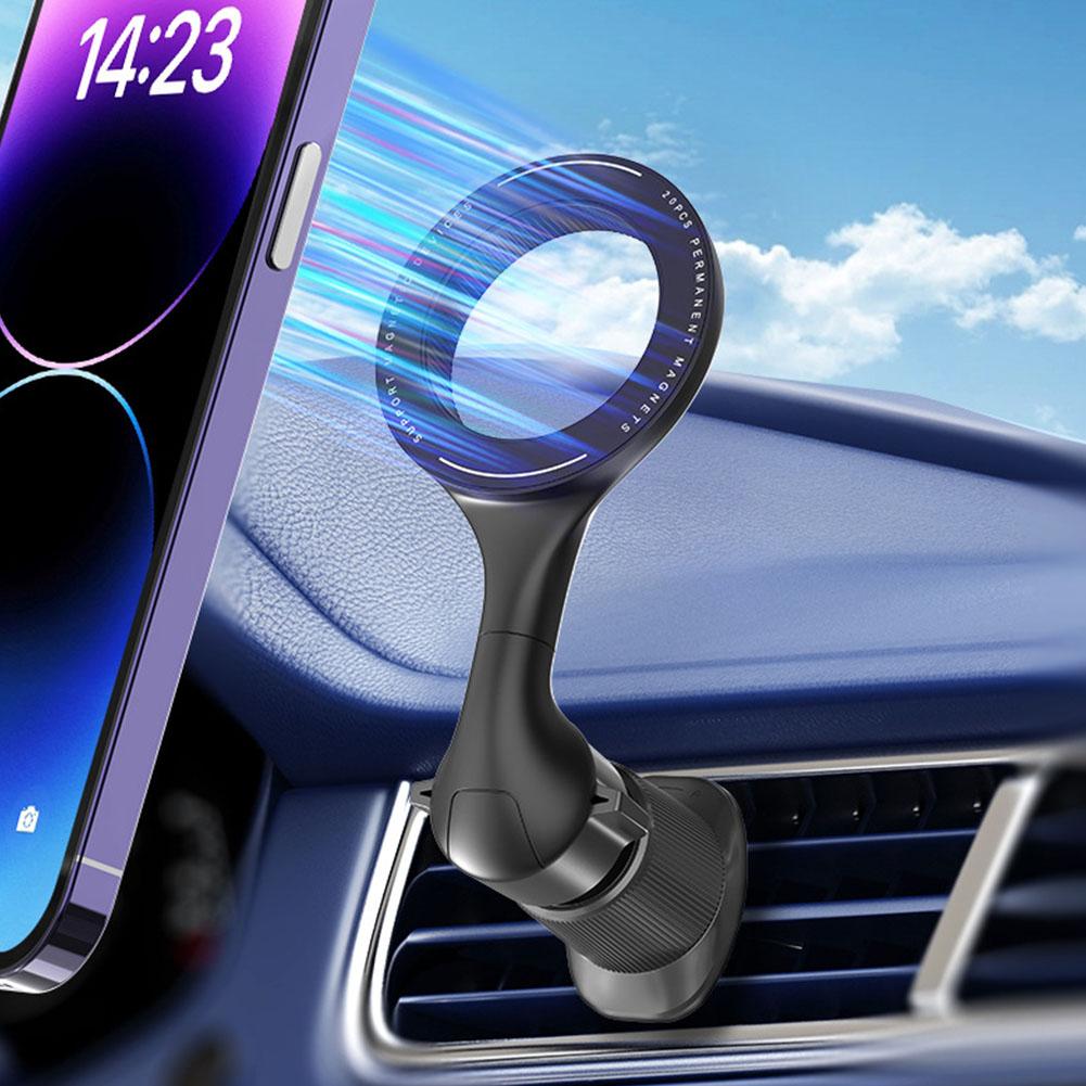 1pc Air Outlet Magnetic Mobile Phone Holder Car Rear Trunk Mounting Bracket For Tesla Model Y Accessories Umbrella Hanging