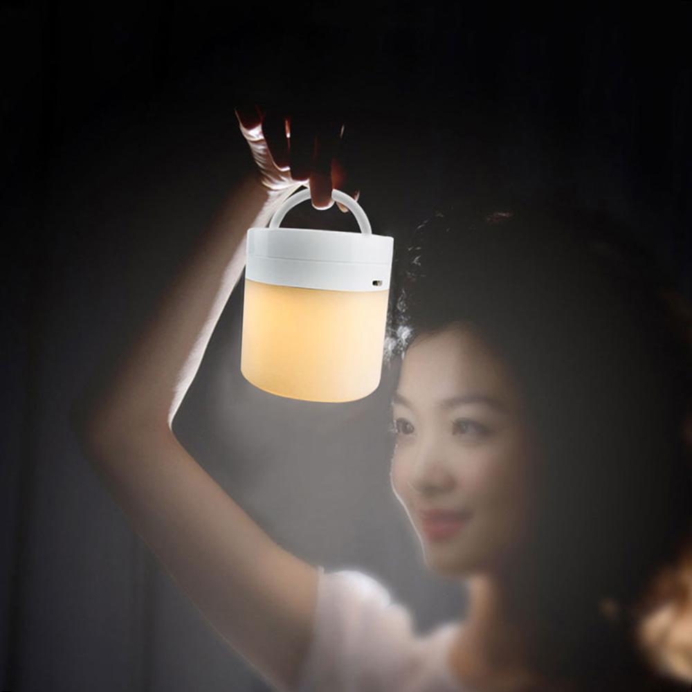 Night Light Rechargeble LEDs Table Bedside Nursing Lamp 7 Colors Light Adjustable