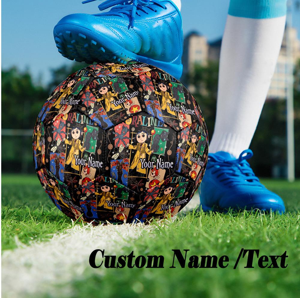 Custom Text Size 5 Soccer Ball, Standard Match Football For OutdoorCoraline Other Mother