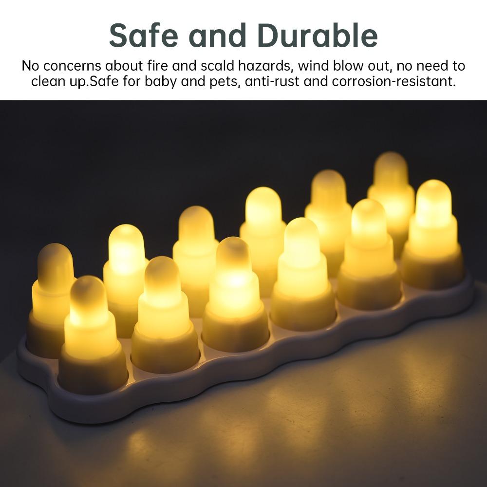 13 Colors Led Candles Remote Control Fake Candles Cordless Rechargeable Candles Anniversary Gift