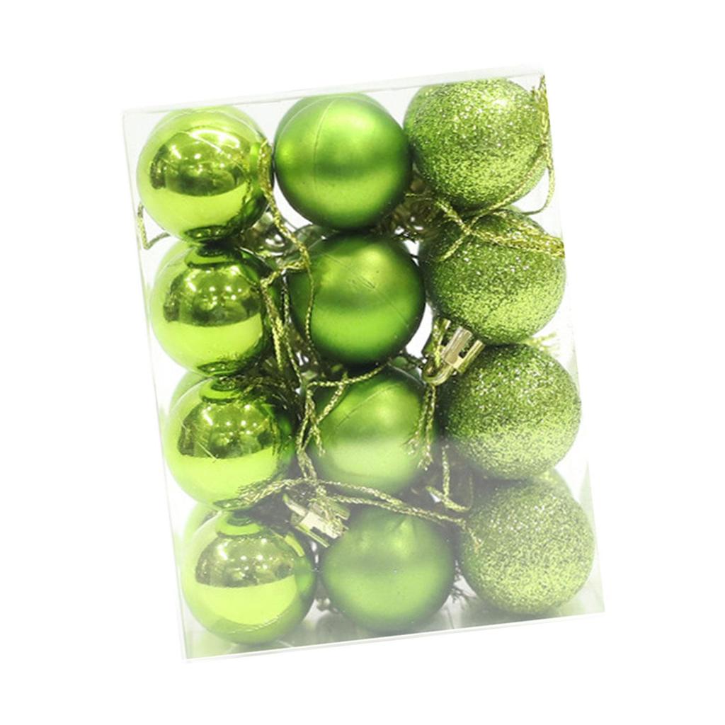 24 Pieces Christmas Balls Ornaments Christmas Tree Decoration Balls for Wreath Garland Holiday Anniversary Yard Celebration