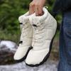 Unisex Mid-Top Winter Snow Boots: Thickened Velvet, Non-Slip Outdoor Hiking Shoes