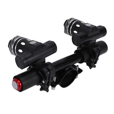 Fari Manubrio Scooter Lega di Alluminio Ricaricabili USB Luci Anteriori Bici per Diametri Palo 45-52mm 1.77-2.05 Pollici