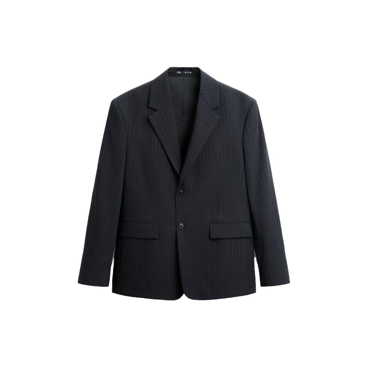 

Zara Striped Fashion Commuter Suit Men suit Deep-Sea-Blue 06756951422-33 L