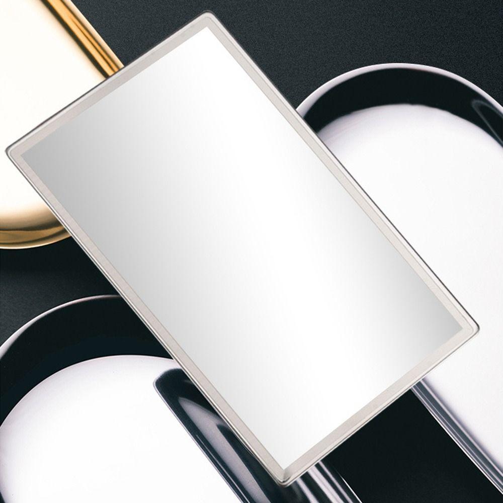 Portable Car Makeup Mirror Self-adhesive Auto Vanity Mirror Car Sun Visor Mirror  Auto Accessories