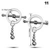2 Pcs Adjustable Metal Breast Spring Clamps for Couples Bondage Adult Game Nipple Stimulator Role-Playing Restraint Accessories