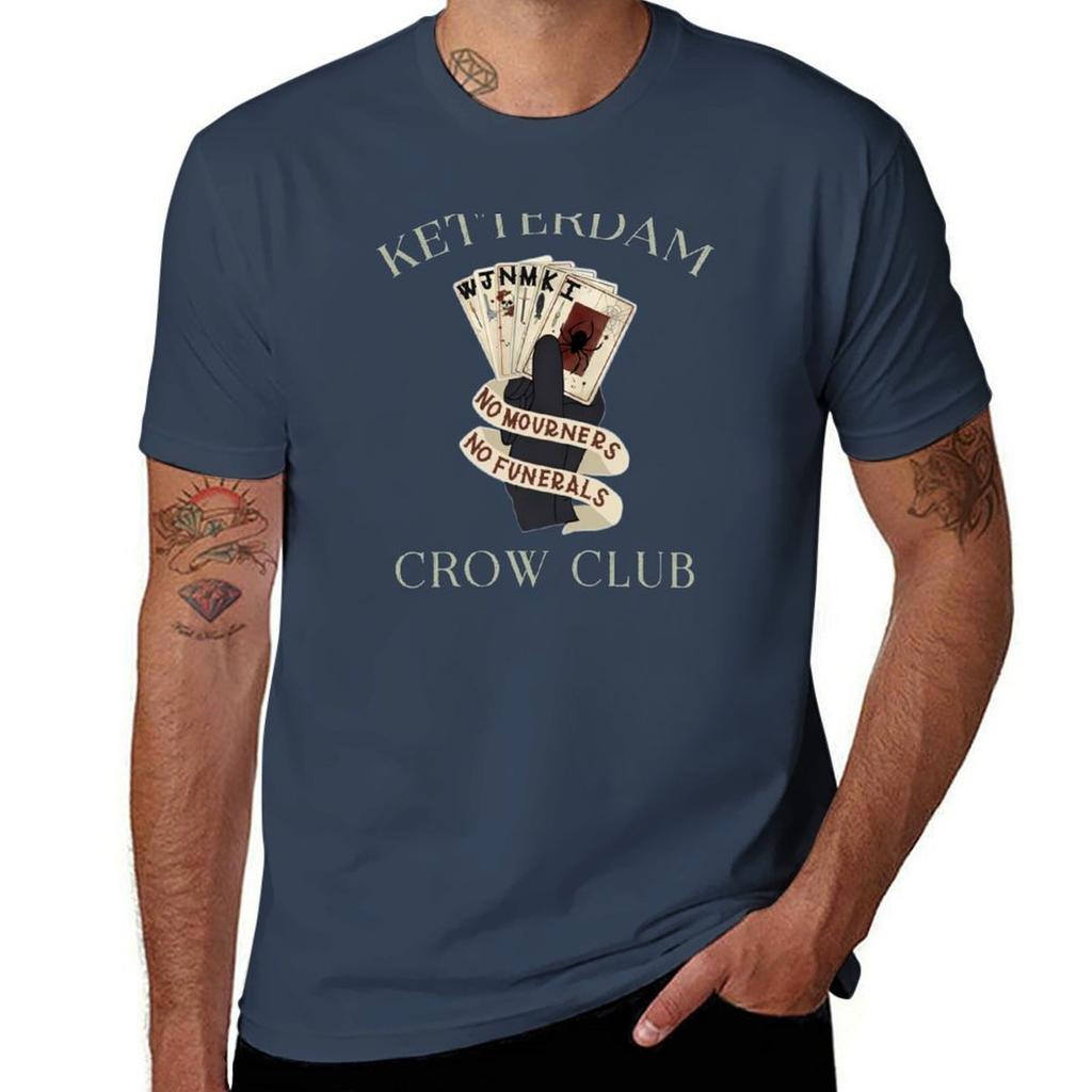 Six Of Crows Ketterdam Crow Club Tshirt Basic Plain Tee For Spring And Summer