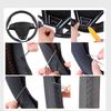 Custom Fit Carbon Fiber Leather Car Steering Wheel Cover For Honda Accord (Coupe) 7 Accord (Euro) Acura TSX 2004-2008 (3-Spoke)