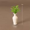 8 Styles Plastic Simulation Vase 1:12 Green Plant  Miniature Dollhouse Decorations
