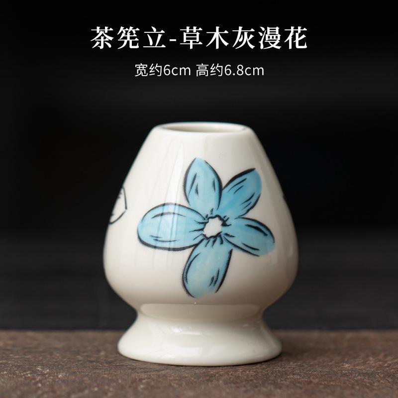 Japanese ice gray matcha tea set Baibenli matcha bowl tea spoon tea whisk tea ceremony tools tea accessories