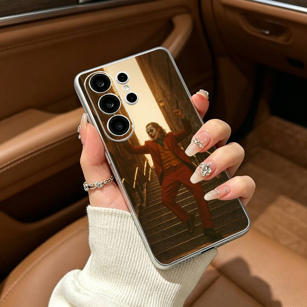 Arthur Fleck-J-O-K-E-R Phone Case For Samsung S25,S24,S21,S22,S23,S30,Ultra,S20,Plus,Fe,Lite Transparent Cover