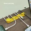 Desktop Edge Cable Clips Cable Organizer Management Bed Table Side Wire Holder Usb Charging Cable Clamp Line Fixed Clips