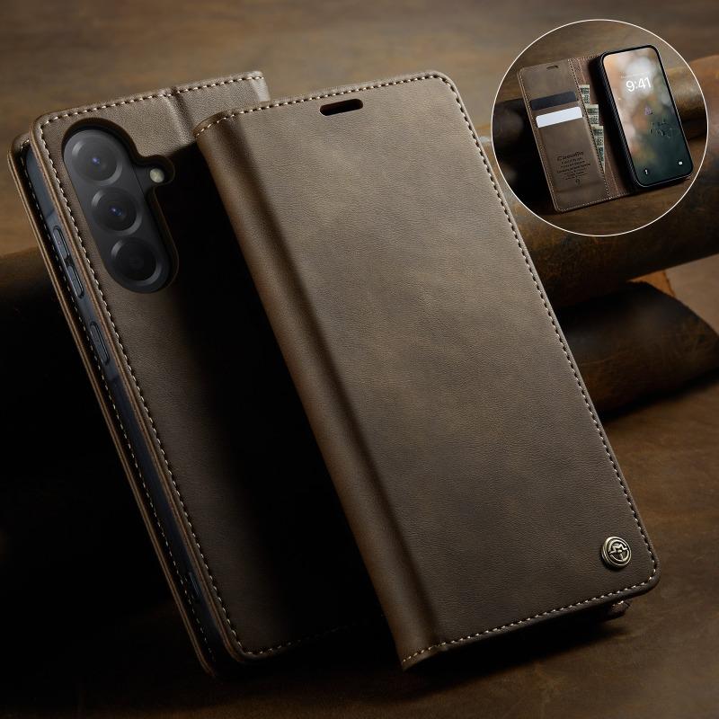RFID Leather Flip Case for Samsung Galaxy A17 A07 A06 A16 A26 A36 A56 A 17 16 26 36 56 5G 4G 2025 Luxury Cover Magnet Book Funda