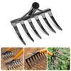Manganese Steel Rake Perfect For Small Lawn Maintenance Efficient Soil Aeration