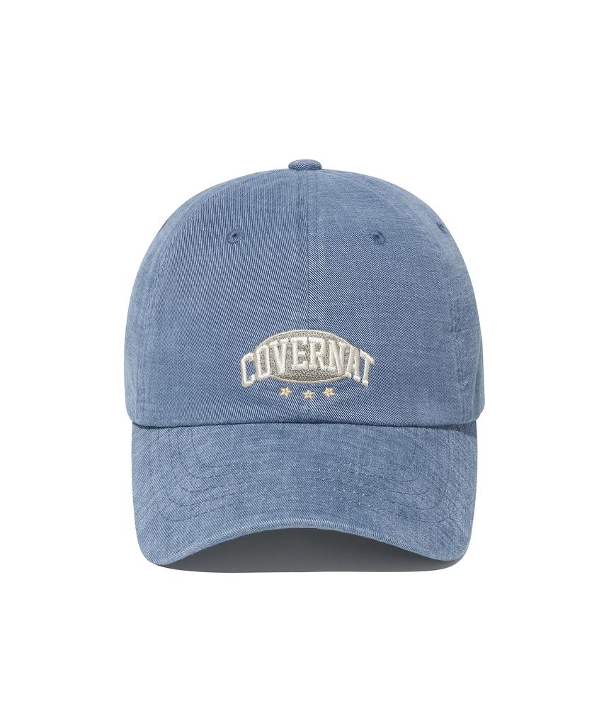 COVERNAT [Standard Fit] Arch Logo Vintage Artwork Ball Cap Blue