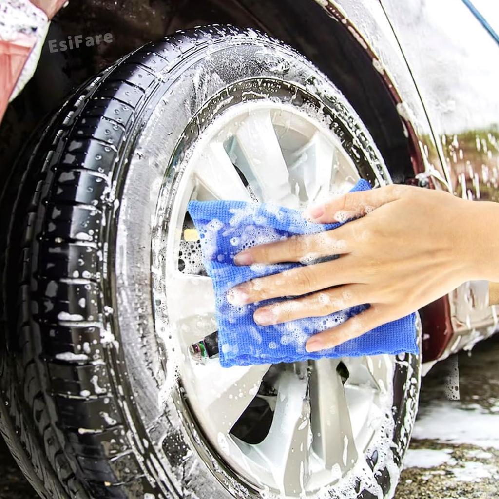 EsiFare Microfiber Cloth, Large Size, For Cars, Iron Powder Removal, Special Nanoparticle Material, Car