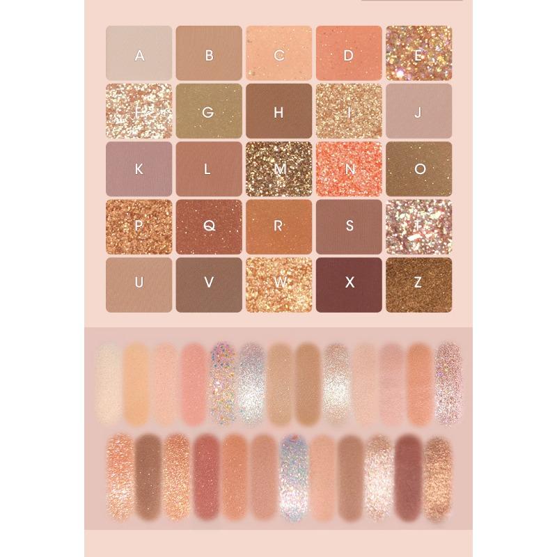 K Apeine 25 Color Eyeshadow Palette Shimmer Matte Earth Tone