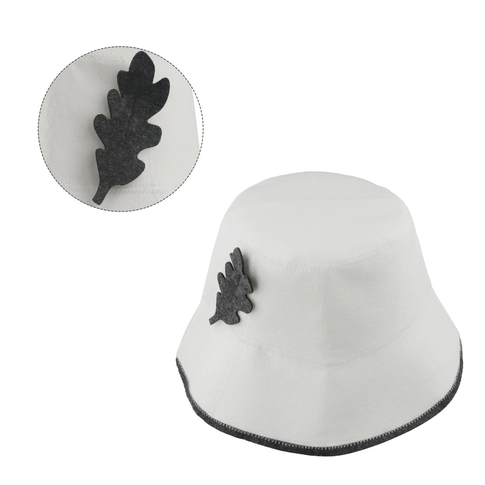 

Фетровая шапка для сауны, шапка рыбака для сауны, унисекс шапка для сауны белый