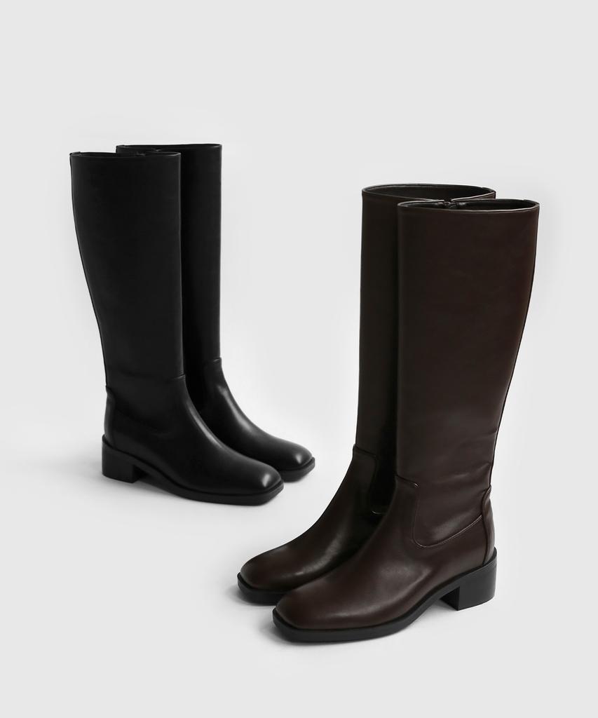 Sappun Everly Square Long Boots (5Cm)