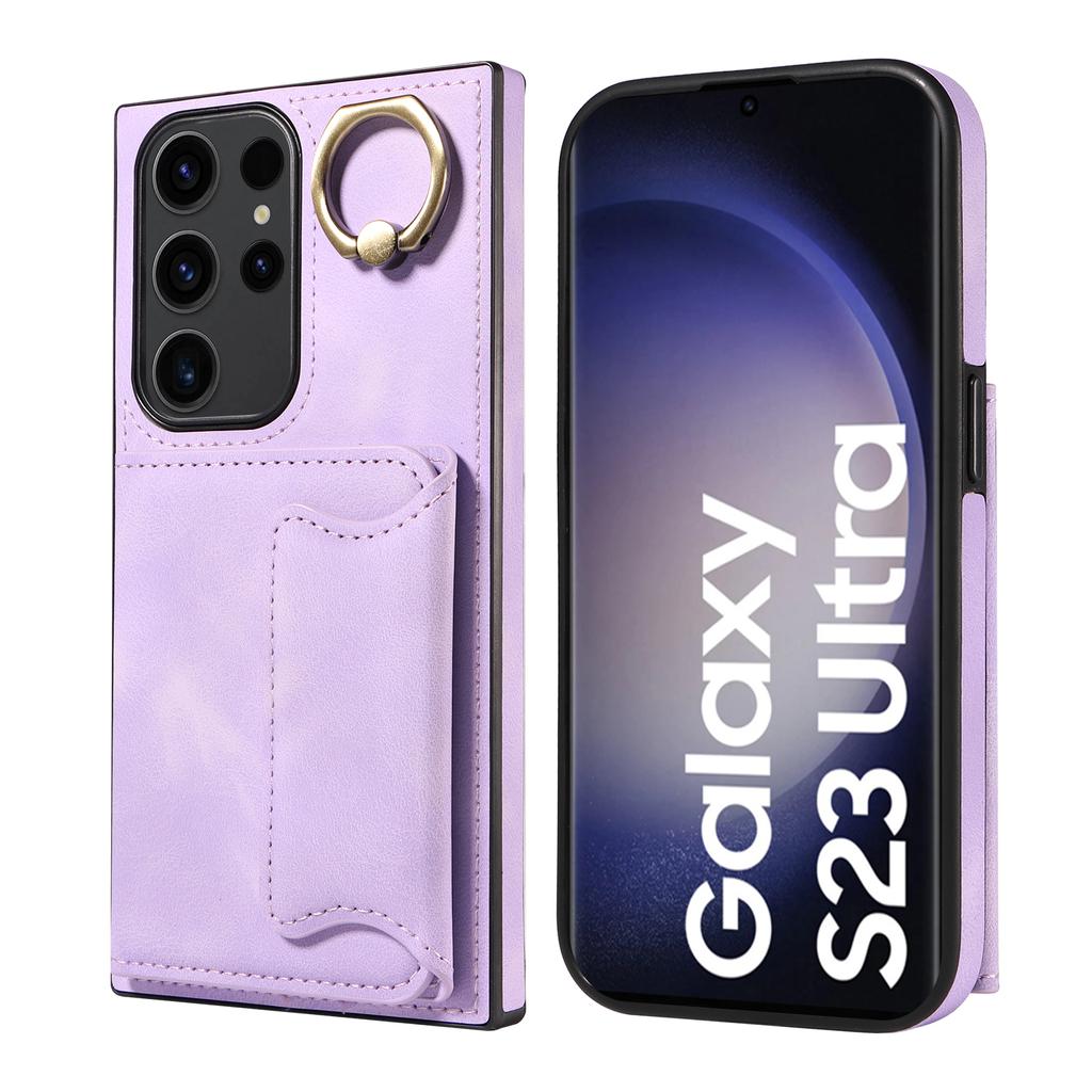 For Samsung Galaxy S23 Series.for Samsung Galaxy S23, S23+, S23 Ultra, S23 FE Ring Bracket Card Holder Slots Cover Phone Case