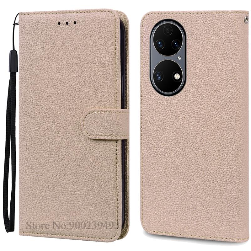 P50 P 50 Pro Case For Huawei P50 Case Leather Wallet Flip Case For Huawei P50 Pro Cover Soft Silicone Coque Fundas Shell