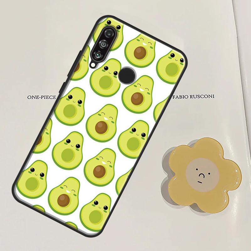 FUNNY AVOCADO Smile JOKE For Huawei Nova Y60 Y70 Y90 Y61 Y91 3i 7i 8i 11i Nova 9 10 SE 11 Pro P20 P40 P30 Lite Case