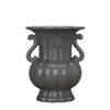 Song Dynasty Style Celadon Melon-Ribbed Double-Ear Vase Antique Imitation