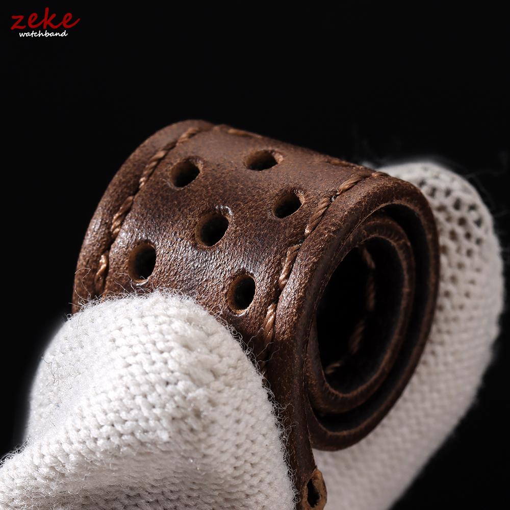 Vintage Calfskin Strap 18mm 20mm 22mm Universal Cowhide Watchbands Brown Breathable Bracelet for Men Women Sport Wristwatch Band