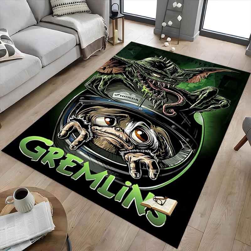 1pc gremlins motorcycle Carpet, Office Rug Outdoor Mat Home Decor Area Carpet Festival