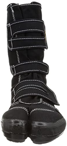 Shokaido VO-80F Black Crotch Safety Shoes with Puncture Protection Plates, Size 25.5cm