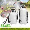 5L/8L Gardening Sprayer Shoulder Type Pressure Sprinkler Shoulder Manual Pressure Spray Bottle Plant Irrigation Watering