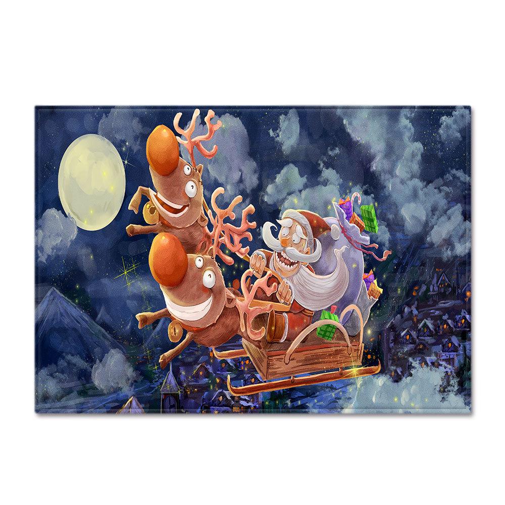 Christmas Living Room Floor Mat Bedroom Dining Room Carpet Carpet Doormat