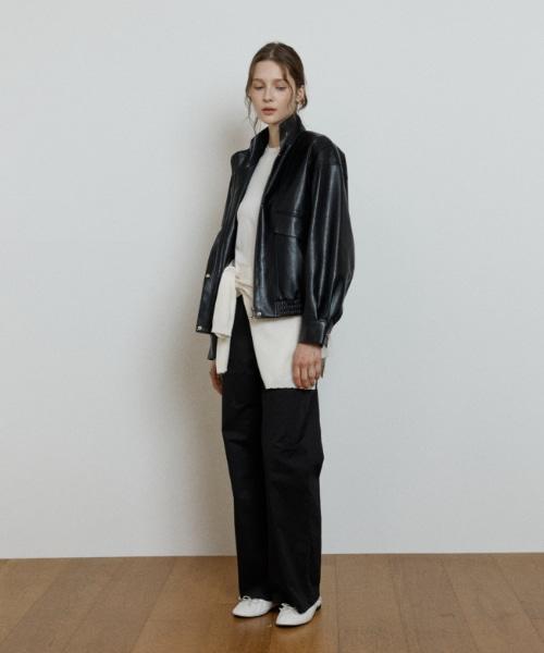 DEPOUND Back Banding Cotton Pants [Black]