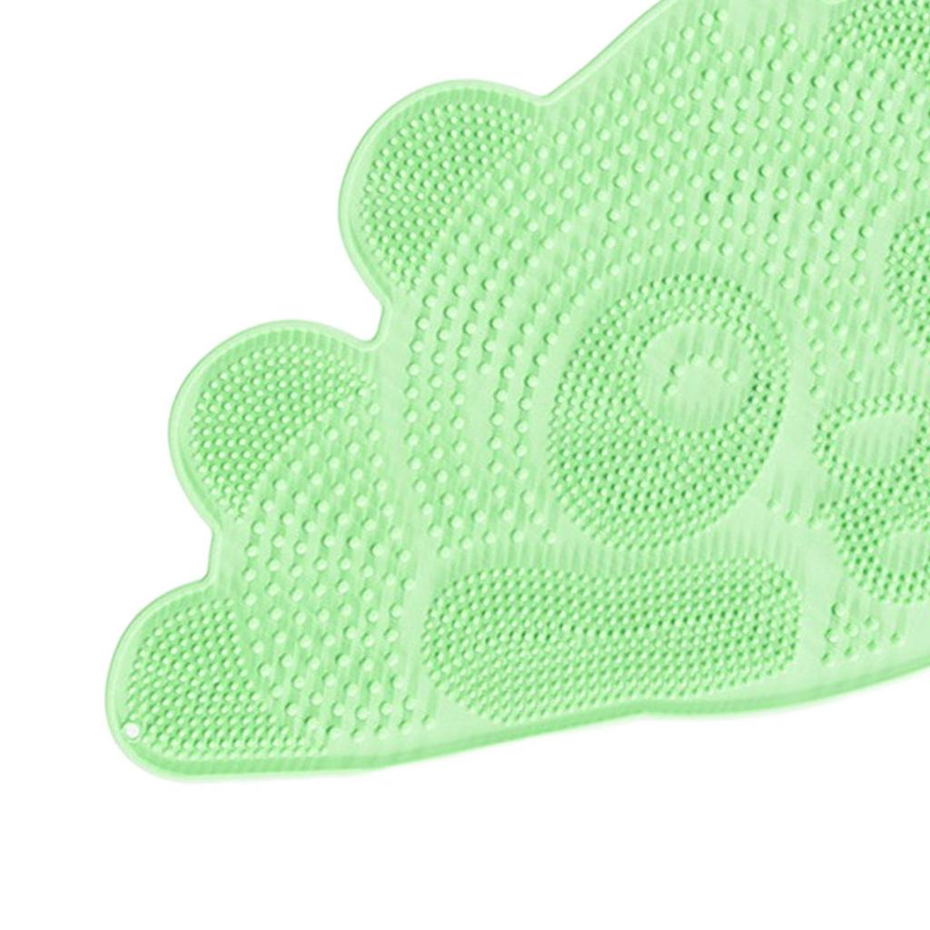 Shower Foot Scrubber Mat Silicone Bath Wash Pad for Hotel Men and Women Gym