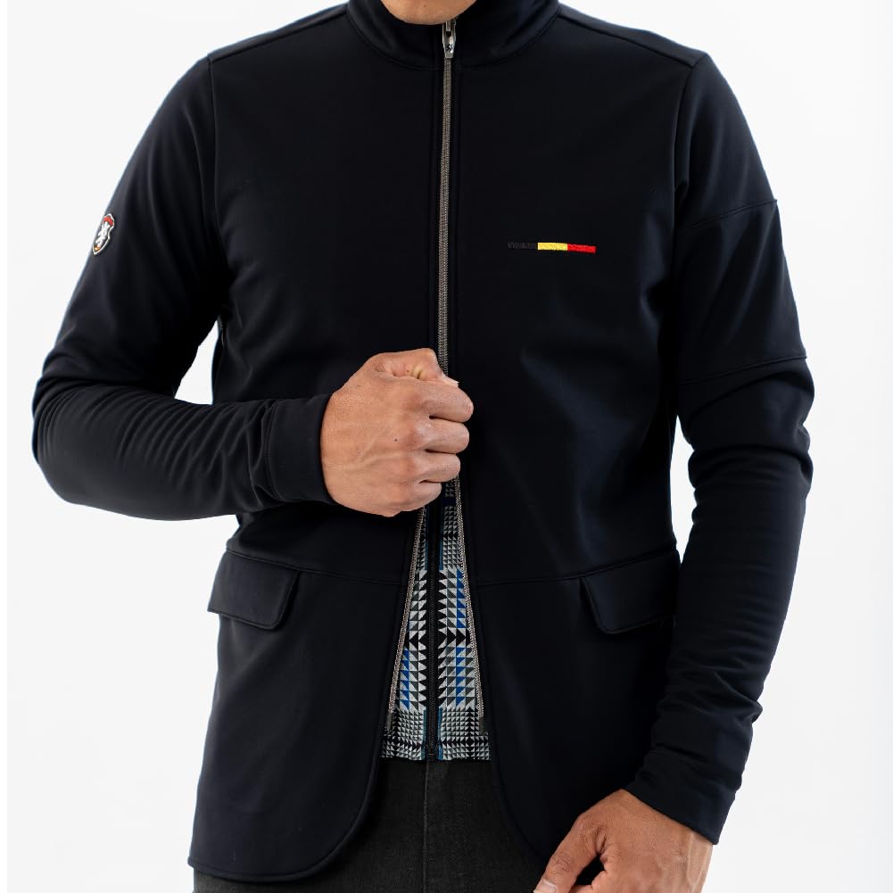 Kapelmuur Windproof Nehru Jacket in Black