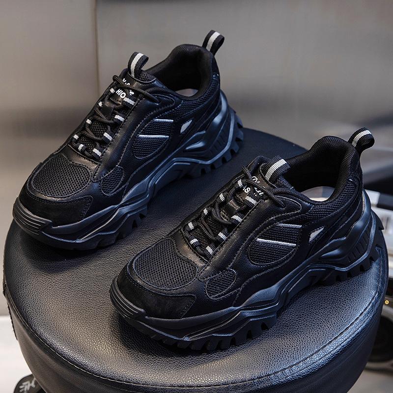 

Dad shoes spring 2025 new thick sole heightening comfortable casual sports women s shoes versatile running leather women s shoes 40