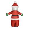 Santa Claus Inflatable Costume with Green Gloves for Christmas Party Cosplay