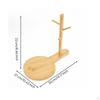 Schlüsselhalter mit Ablage Vielseitiger Baumständer Holz Schmuckorganizer für Schreibtisch,