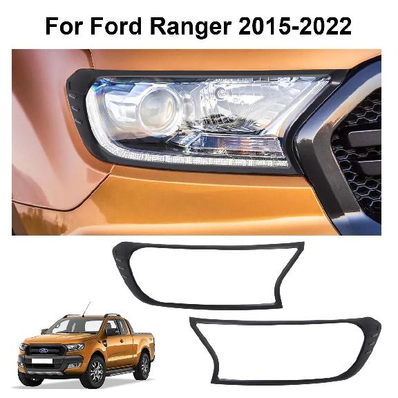Rear Lamp Hoods Head Light Cover Tail Lights Cover For Ford Ranger 2012- Wildtrak XLT XL For Ford Ranger Raptor Lamp Cover