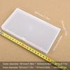 1pc Plastic Transparent Box For Mask Storage Box Large Size Small Accessory Storage Frosted Plastic Box