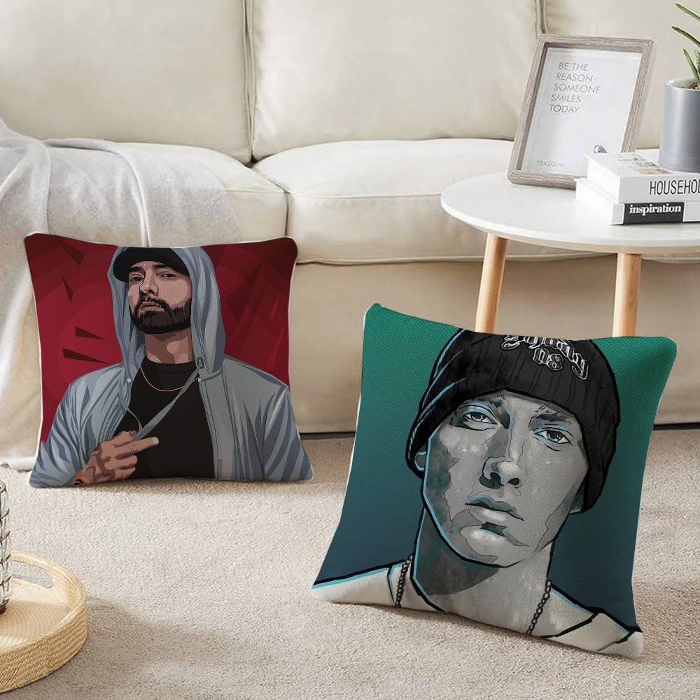 Eminem 8 Mile Hip Hop Rapper Pillow Case Home Decor Throw For Sofa Bed Car Room Decor Gift Idea