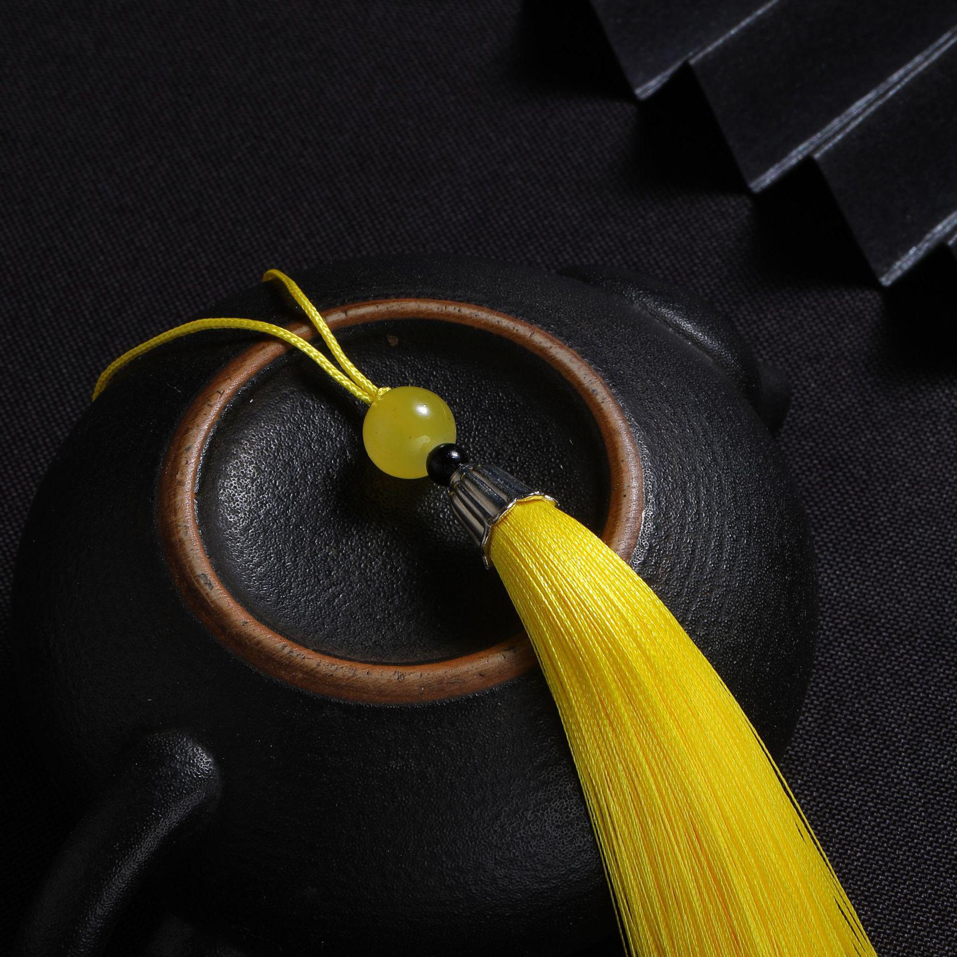 Exquisite Beaded Tassel Hanfu Bookmark & Sachet Pendant